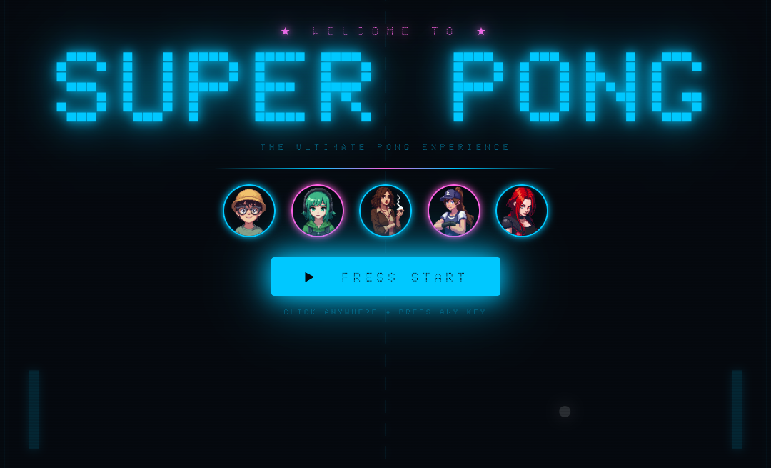 Super Pong Game Banner